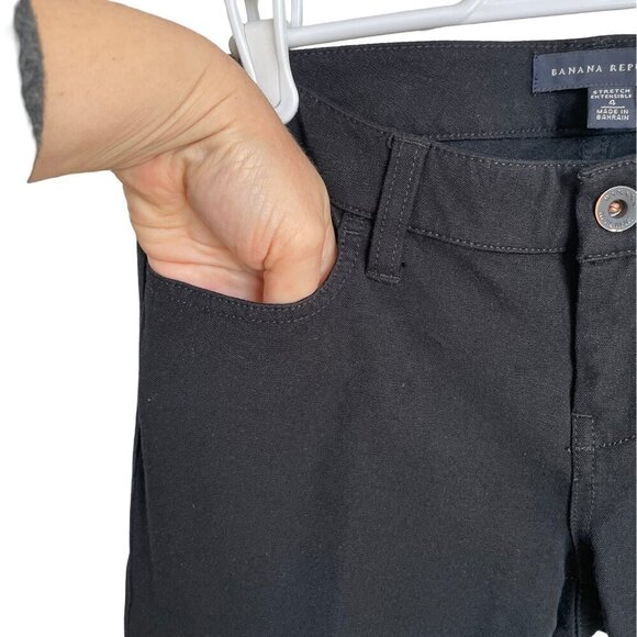 Banana Republic Stretch Black Legging Jegging Mid-Rise Skinny Size 4 - Picture 3 of 16